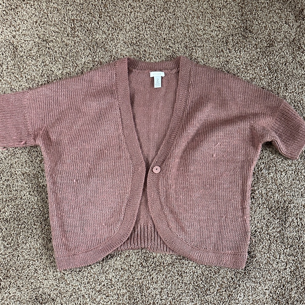 Chloe Dusty Rose Cardigan Sweater